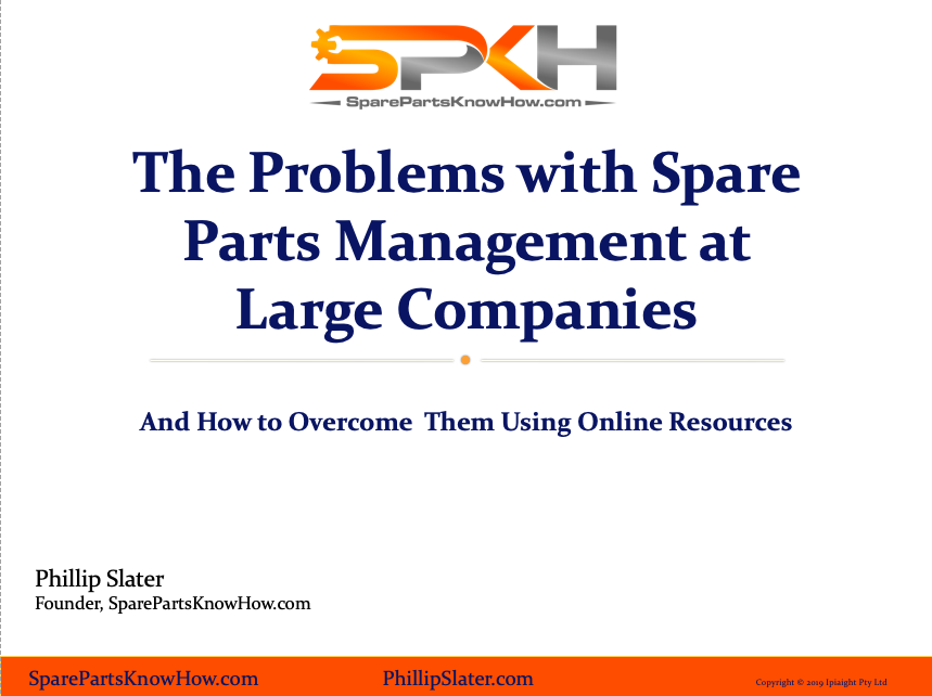 spare parts management ebook