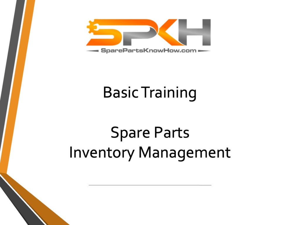 Basic Training in Spare Parts Management